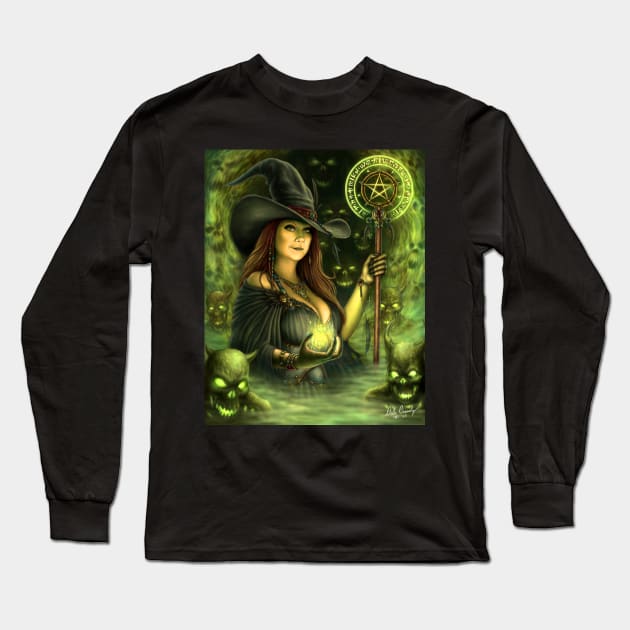 Witch's Ire Long Sleeve T-Shirt by DaleCrossley